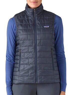 NWOT $199 Patagonia Nano Puff Vest L Smoulder Blue 84247